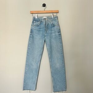 Zara High Rise Straight Jeans